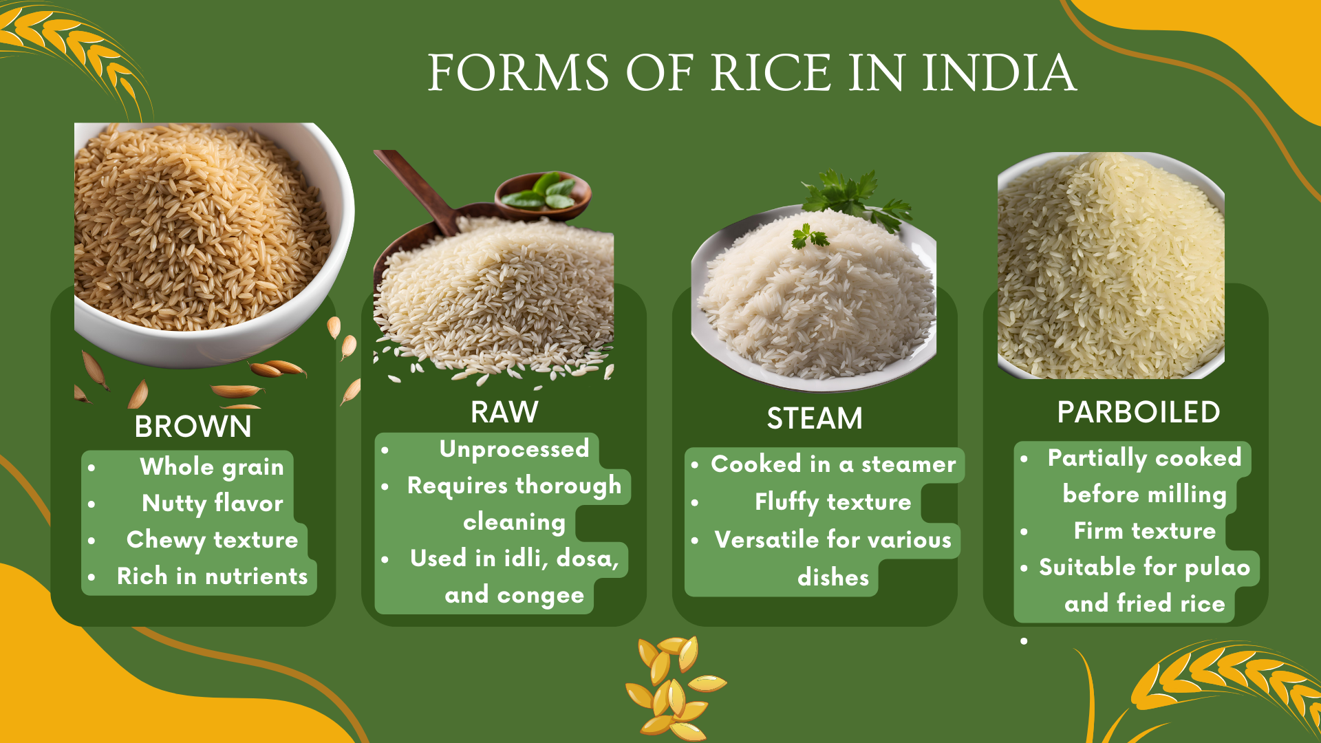 forms of rice in India 001